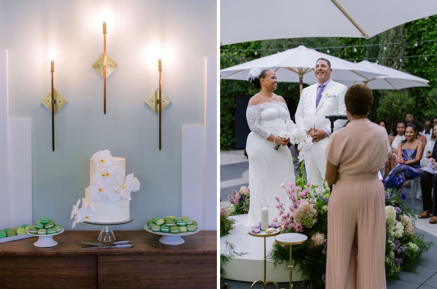 Orchid wedding cake by Nicole Bakes Cakes