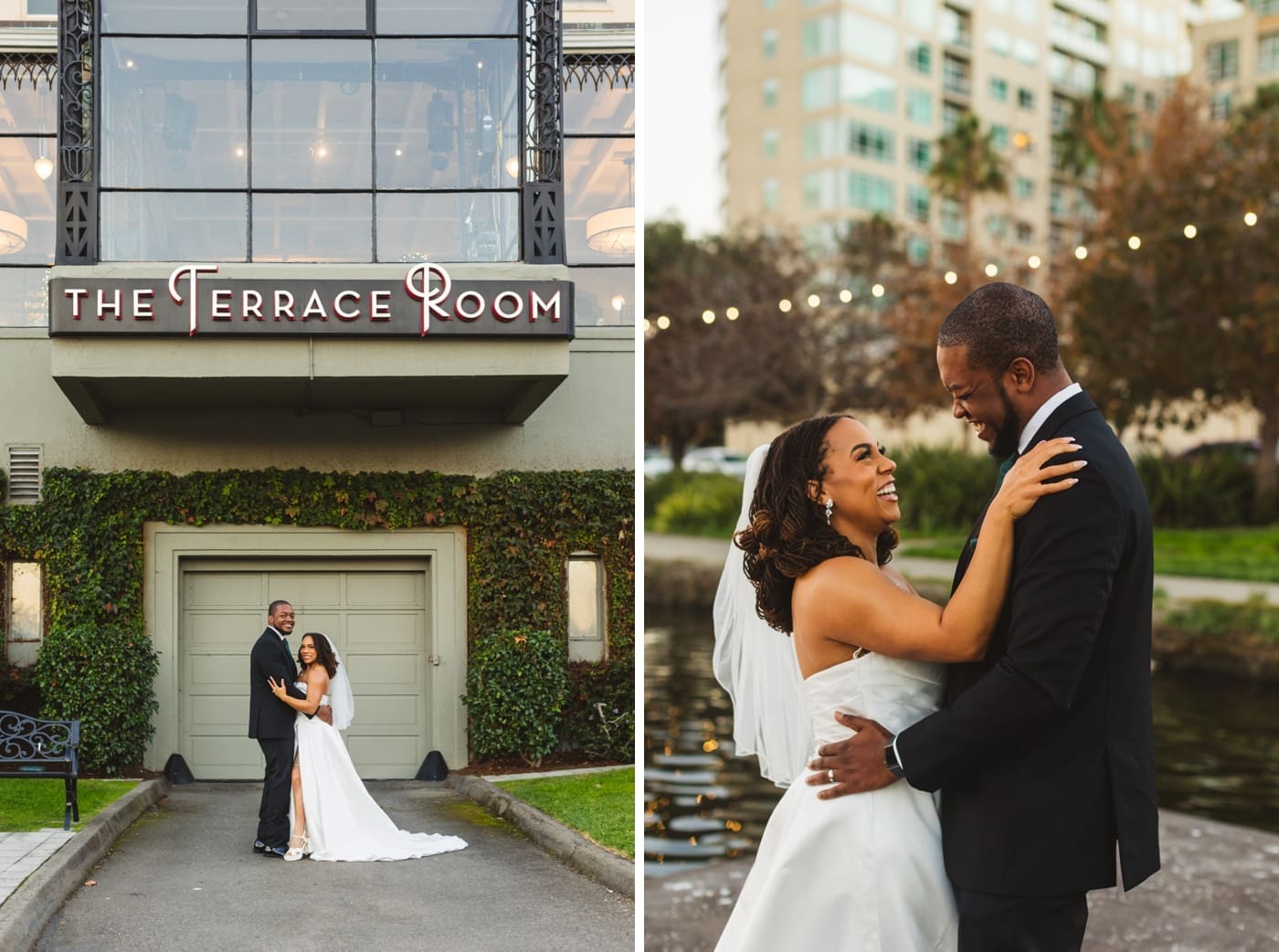 Bridal portraits at The Terrace Room, Oakland
