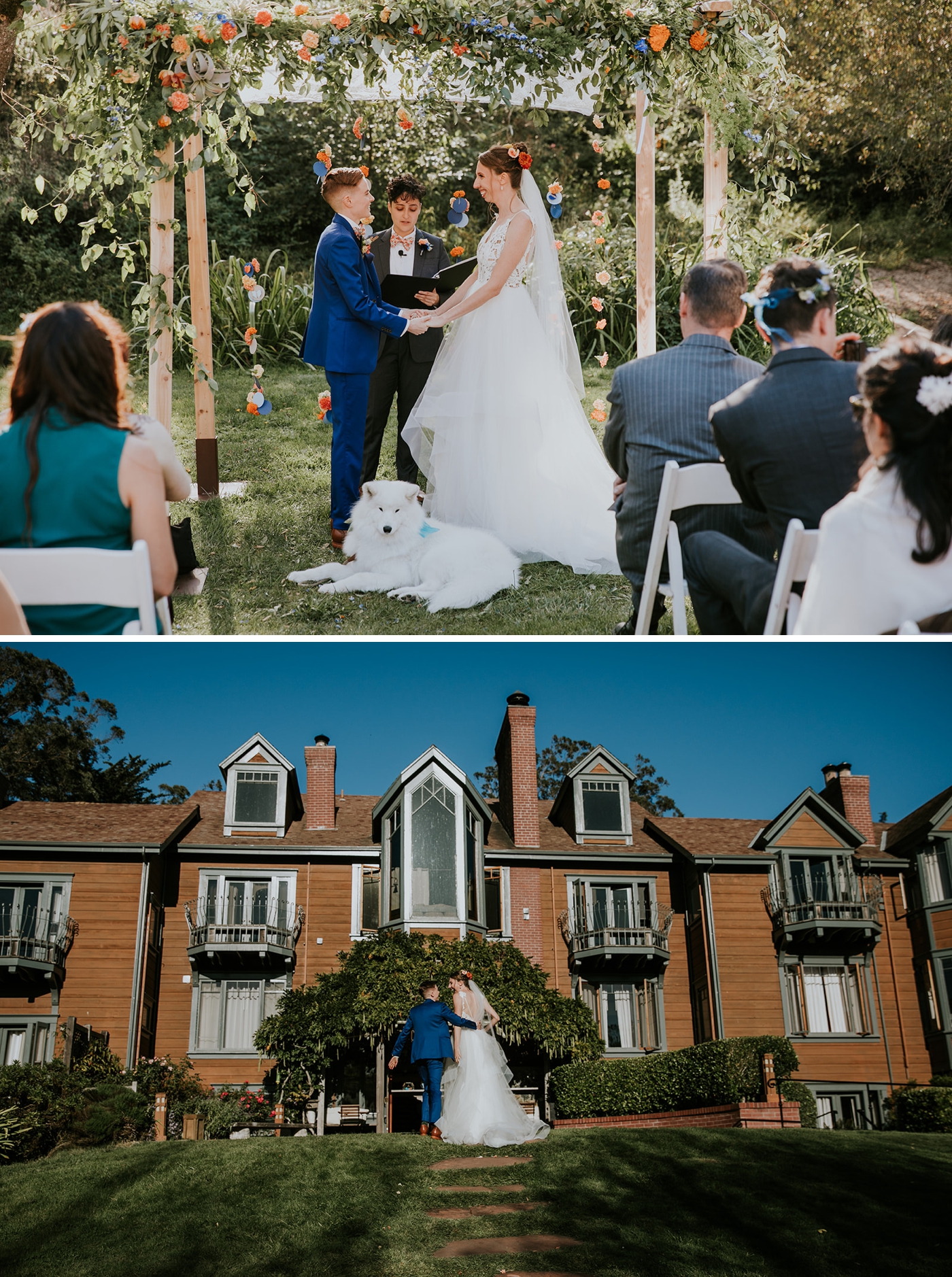 Olema House wedding ceremony