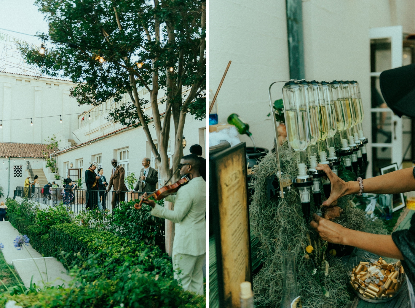 Scent Brew perfume bar at a Los Angeles wedding
